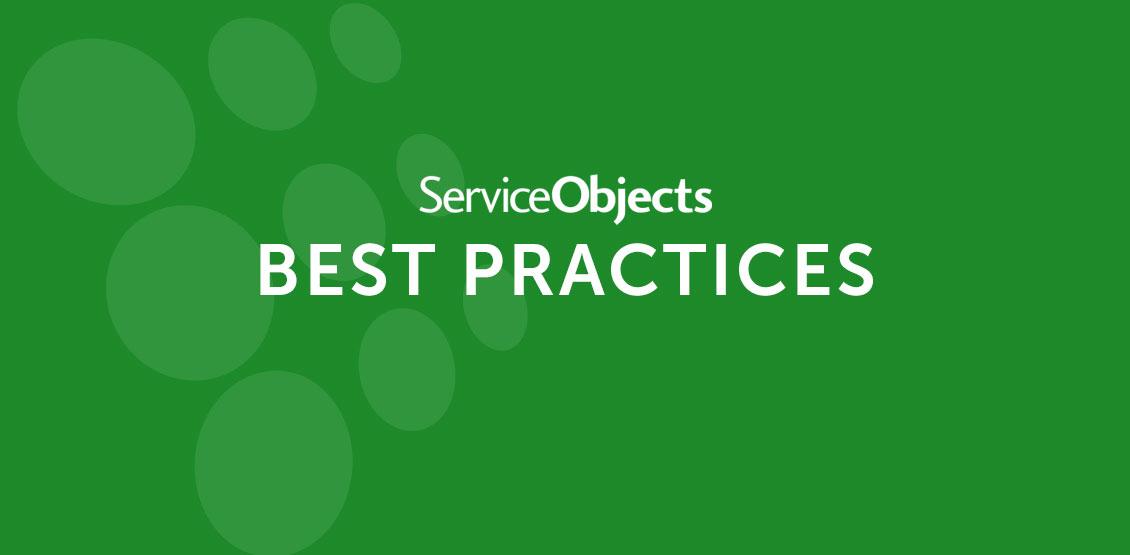 Service Objects Best Practices