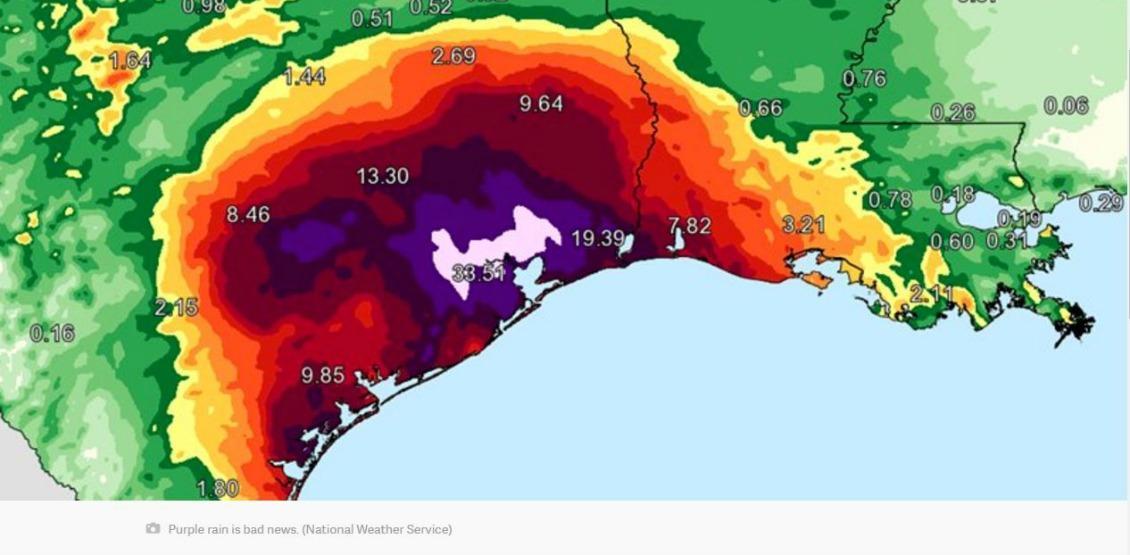 Hurricane Harvey-Image from National Weather Service