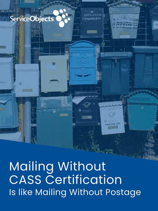 Mailing Without CASS Certification is like Mailing Without Postage